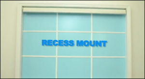 how to measure roller blinds - recess mount